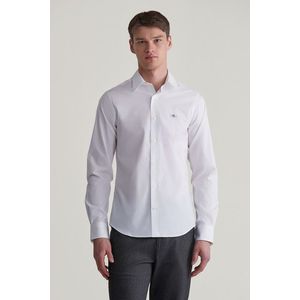 KOŠILE GANT SLIM POPLIN STRETCH SHIRT WHITE obraz