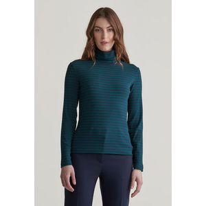 ROLÁK GANT SLIM STRIPED RIB TURTLENECK DEEP FOREST obraz