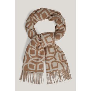 ŠÁLA GANT G PATTERN SCARF CARAMEL BEIGE obraz