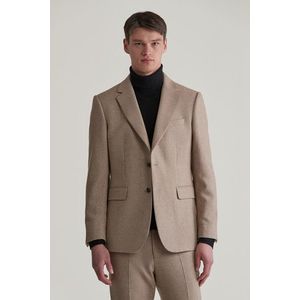 SAKO GANT SLIM HERRINGBONE SUIT BLAZER CACAO obraz