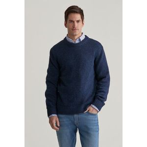 SVETR GANT NEPS WOOL C-NECK EVENING BLUE obraz