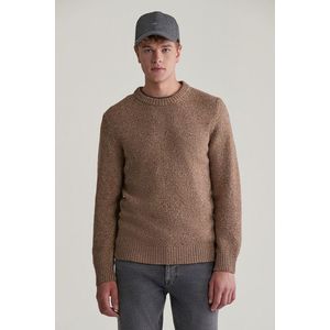 SVETR GANT NEPS WOOL C-NECK LT BROWN MELANGE obraz