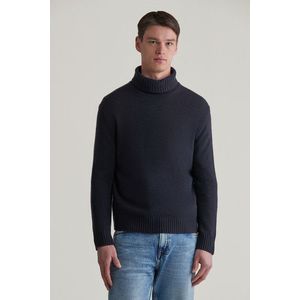 ROLÁK GANT CASHMERE TURTLENECK EVENING BLUE obraz