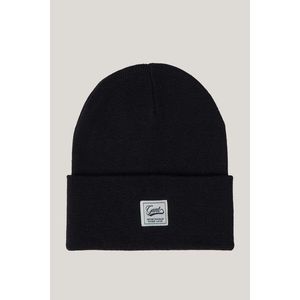 ČEPICE GANT DOUBLE LAYERED BEANIE BLACK obraz