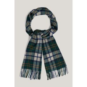 ŠÁLA GANT HERRINGBONE CHECK WOOL WOVEN SCARF TARTAN GREEN obraz