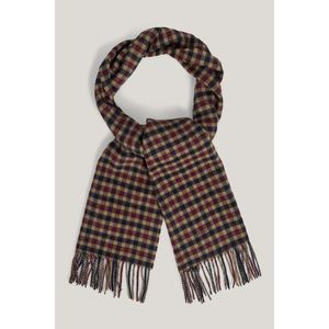 ŠÁLA GANT GINGHAM WOVEN SCARF WINE RED obraz