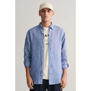 KOŠILE GANT SLIM LINEN SHIRT RICH BLUE obraz