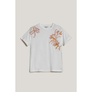 TRIČKO GANT REG MAGNOLIA EMBROIDERY SS T-SHIRT EGGSHELL obraz