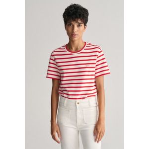 TRIČKO GANT STRIPED SS T-SHIRT BRIGHT RED obraz