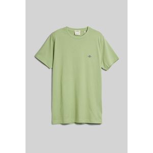 TRIČKO GANT SLIM PIQUE SS T-SHIRT MILKY MATCHA obraz