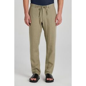 KALHOTY GANT RELAXED LINEN DS PANTS DRIED CLAY obraz