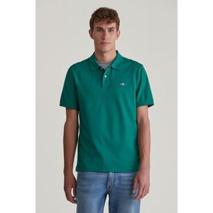 POLOKOŠILE GANT REG SHIELD SS PIQUE POLO DEEP FOREST GREEN obraz