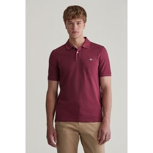 POLOKOŠILE GANT REG SHIELD SS PIQUE POLO WINE RED obraz