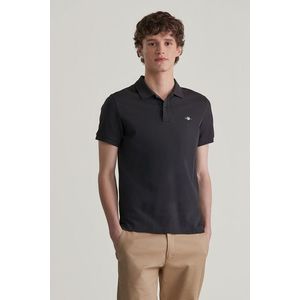 POLOKOŠILE GANT SLIM SHIELD SS PIQUE POLO BLACK obraz