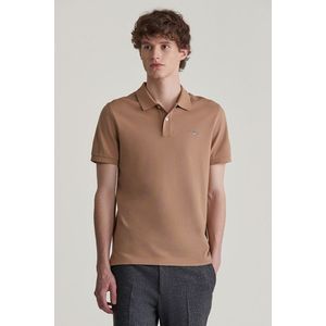 POLOKOŠILE GANT SLIM SHIELD SS PIQUE POLO WARM KHAKI obraz