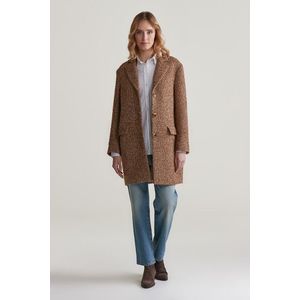 KABÁT GANT HERITAGE HERRINGBONE COAT CACAO obraz