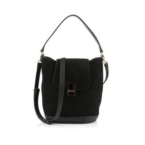 KABELKA GANT BUCKET SUEDE BAG BLACK obraz