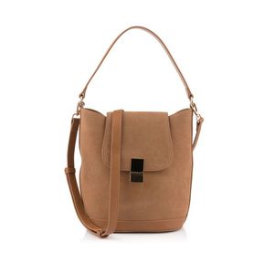 KABELKA GANT BUCKET SUEDE BAG CACAO obraz