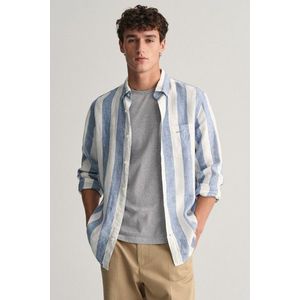 KOŠILE GANT REG BOLD STRIPE LINEN SHIRT SALTY SEA obraz