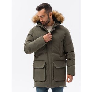 Atraktivní khaki parka na zimu C554 obraz