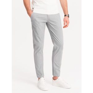 Šedé chinos kalhoty s ozdobným pasem V6 PACP-0118 obraz