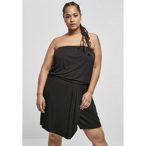 Urban Classics Ladies Viscose Short Bandeau Dress black obraz