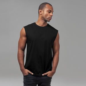 Urban Classics Open Edge Sleeveless Tee black obraz