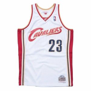 Mitchell & Ness Cleveland Cavaliers #23 LeBron James Swingman Jersey white/red obraz