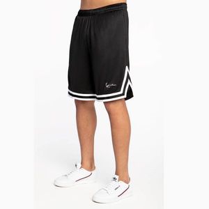 Kraťasy Karl Kani Signature Mesh Shorts Black White obraz