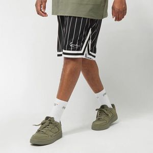 Kraťasy Karl Kani Small Signature Pinstripe Mesh Shorts Black obraz