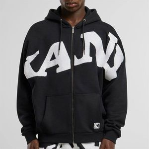 Mikina Karl Kani Wavy Retro OS Full Zip Hoodie Black obraz