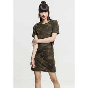 Urban Classics Ladies Camo Tee Dress olive camo obraz