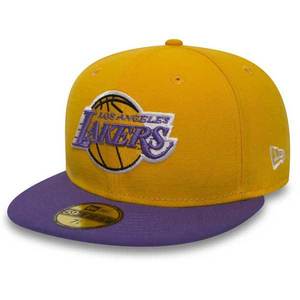 Kšiltovka New Era 59FIFTY NBA Basic Los Angeles Lakers Yellow Purple cap obraz