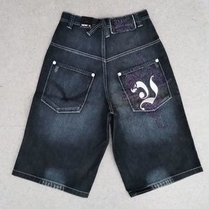 Vokal Fullgrown Logo Bermuda Indigo Rinse Wash obraz