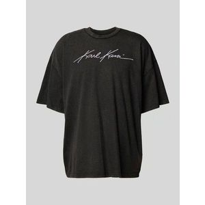 Karl Kani T-shirt Autograph Washed Boxy Tee black obraz