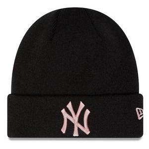 Kulich New Era Essential Knit Cuff Beanie NY Yankees Black Pink obraz