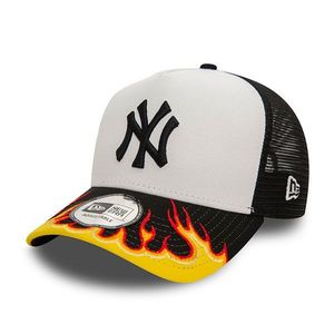 kšiltovka New Era 9FORTY E-Frame MLB FLAME Trucker Cap Black White obraz