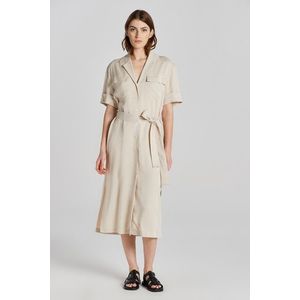 ŠATY GANT REL POCKET SS SHIRT DRESS SOFT OAT obraz