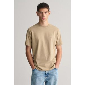 TRIČKO GANT LOGO SCRIPT SS T-SHIRT DRIED KHAKI obraz