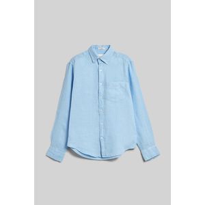 KOŠILE GANT REG GMNT DYED LINEN SHIRT CAPRI BLUE obraz