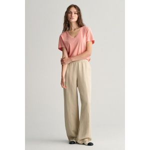 KALHOTY GANT REL LINEN BLEND PULL ON PANTS DRY SAND obraz