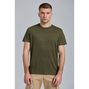 TRIČKO GANT D2. LINEN SS T-SHIRT RACING GREEN obraz