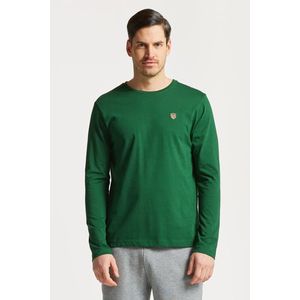 TRIČKO GANT D1. BANNER SHIELD LS T-SHIRT FOREST GREEN obraz