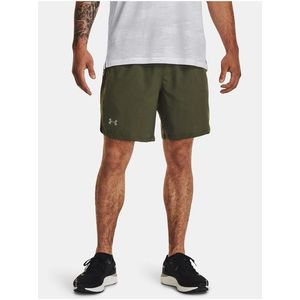 Khaki sportovní kraťasy Under Armour UA LAUNCH 7'' GRAPHIC SHORT obraz