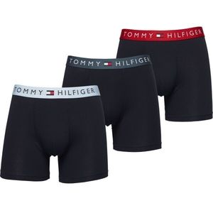 Tommy Hilfiger COTTON ESSENTIALS 3P BOXER BRIEF WB Pánské boxerky, tmavě modrá, velikost obraz