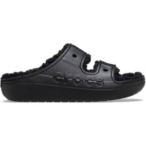 Crocs BAYA COZZZY SANDAL Dámské zateplené pantofle, černá, velikost 38/39 obraz