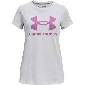 Under Armour LIVE SPORTSTYLE GRAPHIC SS Dívčí triko, šedá, velikost obraz