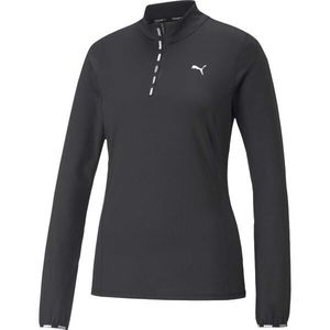 Puma PUMA STRONG 1/4 ZIP TEE Dámské triko, černá, velikost obraz