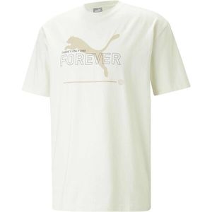 Puma SS BETTER RELAXED GRAPHIC TEE Pánské tričko, bílá, velikost obraz