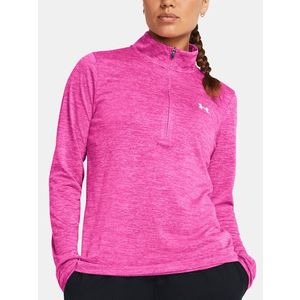 Under Armour Tech 1/2 Zip- Twist Triko Růžová obraz